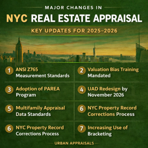 NYC real estate appraisals changes